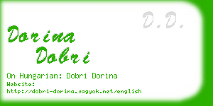 dorina dobri business card